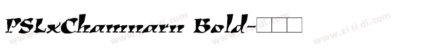 PSLxChamnarn Bold字体转换